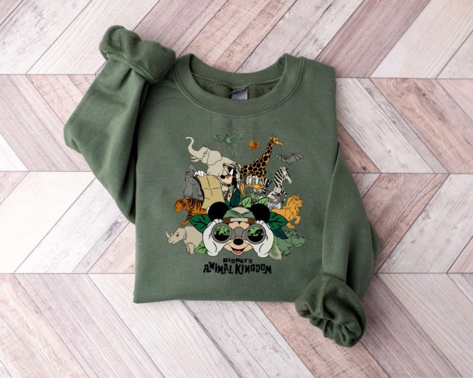 Disney Animal Kingdom Sweatshirt - Vintage Mickey Safari Sweater 2