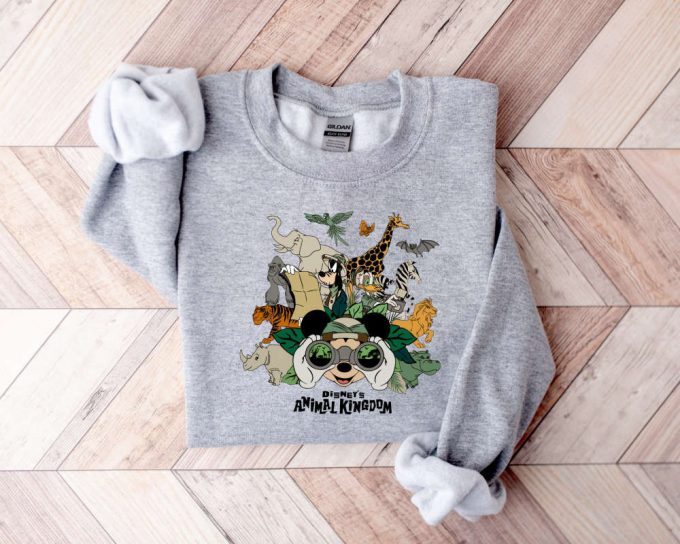 Disney Animal Kingdom Sweatshirt - Vintage Mickey Safari Sweater 3