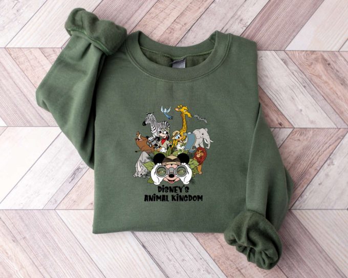 Disney Animal Kingdom Sweatshirt, Vintage Animal Kingdom Sweater, Mickey Safari Sweatshirt, Disney Safari Trip Sweater, Safari Mode Sweater 2