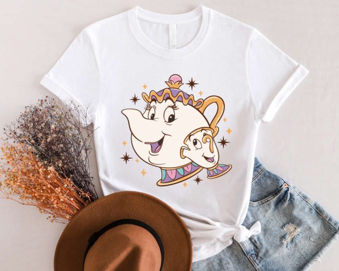 Disney Beauty And The Beast Chip &Amp; Mrs Potts Shirt: Tea Pot &Amp; Cup Disneyland Family Trip Sweatshirts 2