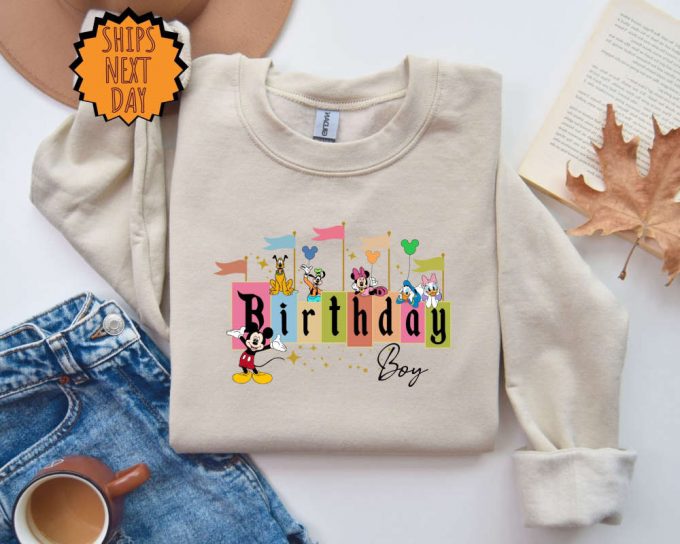 Disney Birthday Boy Sweatshirt, Disney Birthday Trip Hoodie, Family Birthday Sweatshirt ,Disney Group Birthday Hoodie, Birthday Boy Sweater 3