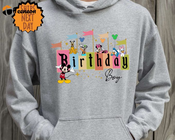 Disney Birthday Boy Sweatshirt, Disney Birthday Trip Hoodie, Family Birthday Sweatshirt ,Disney Group Birthday Hoodie, Birthday Boy Sweater 1