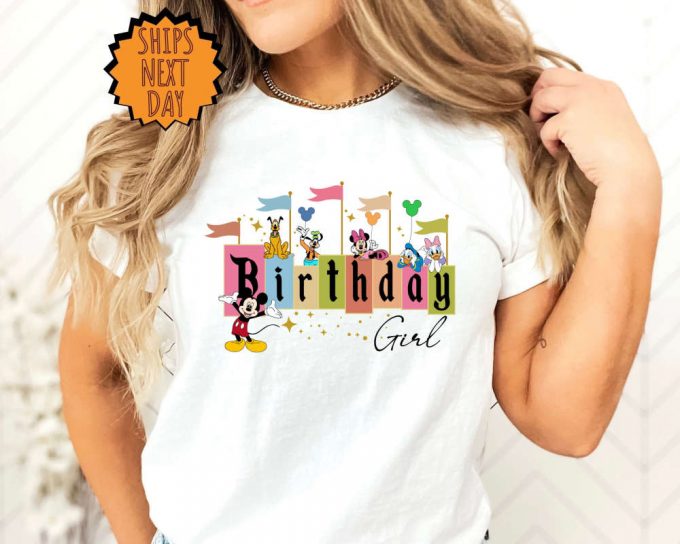 Disney Birthday Girl Shirt, Disney Birthday Trip Shirt, Family Birthday Shirt ,Funny Disney Group Birthday Shirt,Cute Birthday Girl Gift Tee 2