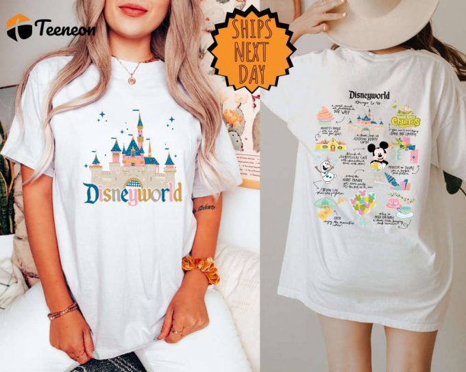 Disney Castle Shirt: Magical Family Trip &Amp;Amp; Sister Gift Disneyworld Princess &Amp;Amp; Girl Trip Shirt 1