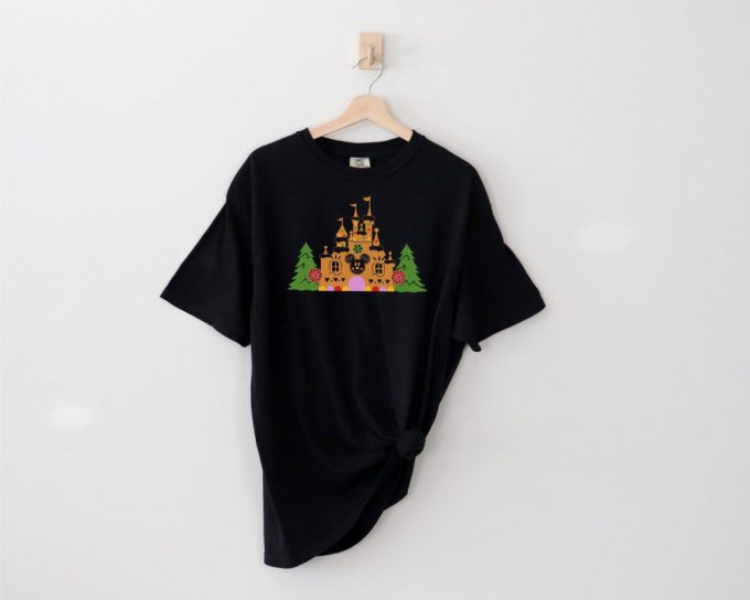 Disney Castle T-Shirt, Comfort Colors, Christmas Shirt, Gingerbread Shirt, Cookie Shirt, Mickey Mouse Shirt, Xmas Party Tee, Disneyworld Tee 3