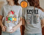 Disney Christmas Epcot Center World tour 2023 Shirt, Disney Drink around the World Shirt, Two Sided Disney Tee,  Family Vacation Trip Shirt