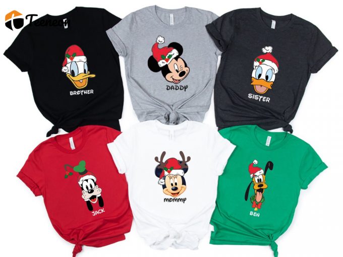 Magical Disney Christmas Shirts: Mickey Minnie &Amp;Amp; Family Perfect For Christmas Trip At Disneyland &Amp;Amp; Disneyworld 1