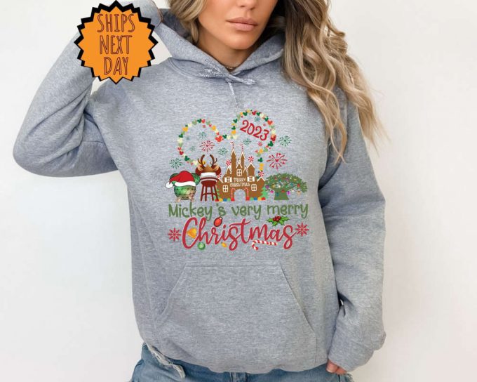 Disney Christmas Sweatshirt - Very Merry Gift For Christmas Party &Amp; Family Matching 2