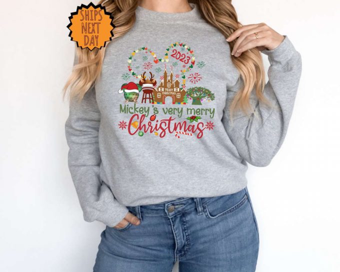 Disney Christmas Sweatshirt - Very Merry Gift For Christmas Party &Amp; Family Matching 5