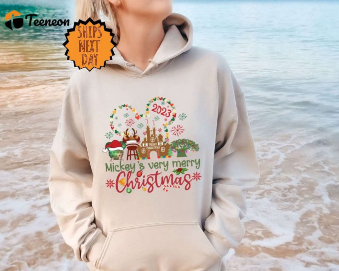 Disney Christmas Sweatshirt - Very Merry Gift For Christmas Party &Amp;Amp; Family Matching 1