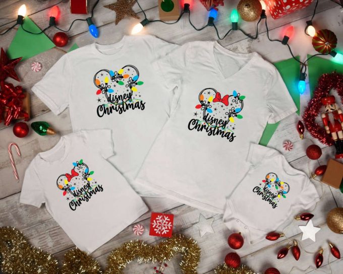 Disney Christmas T-Shirts, Family Shirts, Mickey Mouse Shirt, Holiday Shirt, Minnie Mouse, Christmas Lights Shirt, Happy New Year, Xmas Tees 2