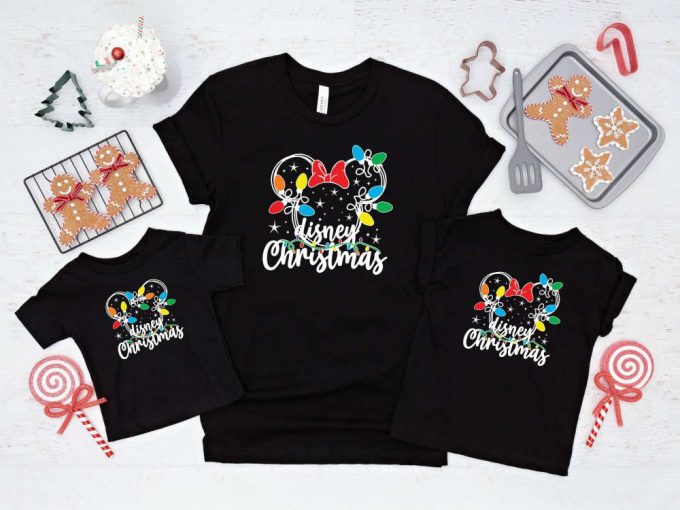 Disney Christmas T-Shirts, Family Shirts, Mickey Mouse Shirt, Holiday Shirt, Minnie Mouse, Christmas Lights Shirt, Happy New Year, Xmas Tees 3