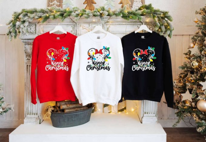 Disney Christmas T-Shirts, Family Shirts, Mickey Mouse Shirt, Holiday Shirt, Minnie Mouse, Christmas Lights Shirt, Happy New Year, Xmas Tees 4