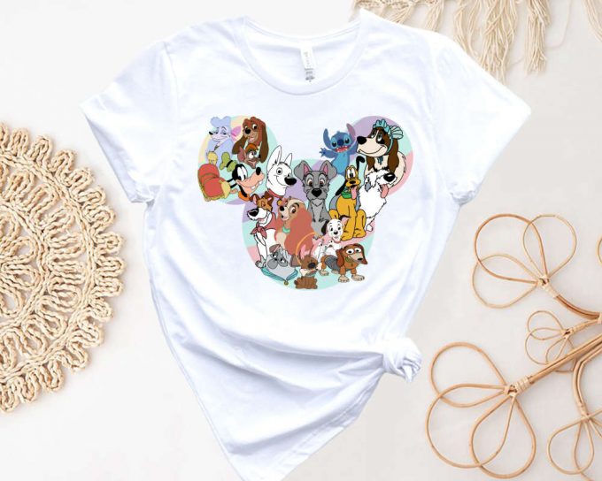 Disney Dogs &Amp; Cats Shirt: Custom Character-Filled Dog Lover Shirt For Disney Family Mickey Head Design 2