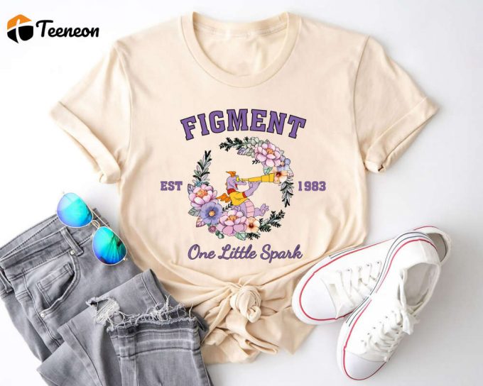 Disney Epcot Flower &Amp;Amp; Garden Festival Shirt: Let The Magic Blossom With Figment &Amp;Amp; Floral Design 1