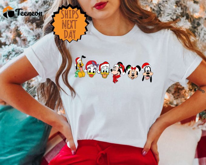 Disney Friends Christmas Shirt: Mickey &Amp;Amp; Minnie Gift For The Holidays 1