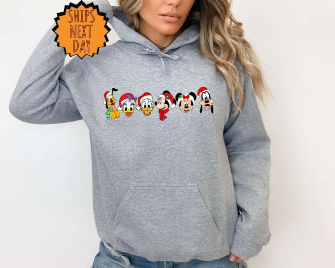 Disney Friends Christmas Sweatshirt - Mickey And Minnie Hoodie: Perfect Xmas Gift 2