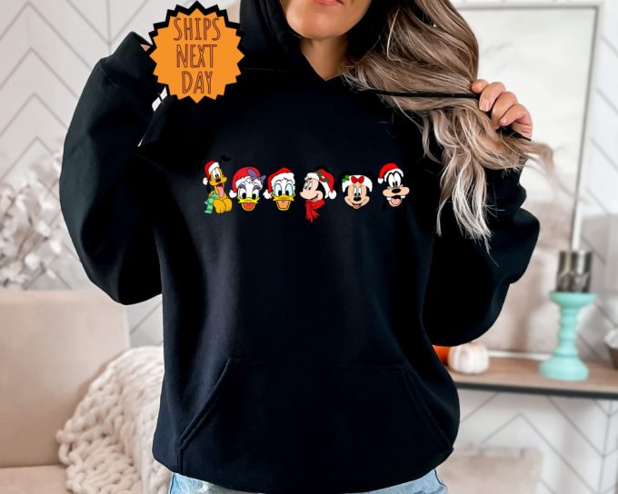 Disney Friends Christmas Sweatshirt - Mickey And Minnie Hoodie: Perfect Xmas Gift 3