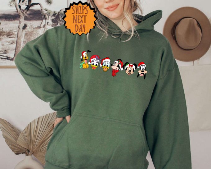 Disney Friends Christmas Sweatshirt - Mickey And Minnie Hoodie: Perfect Xmas Gift 4