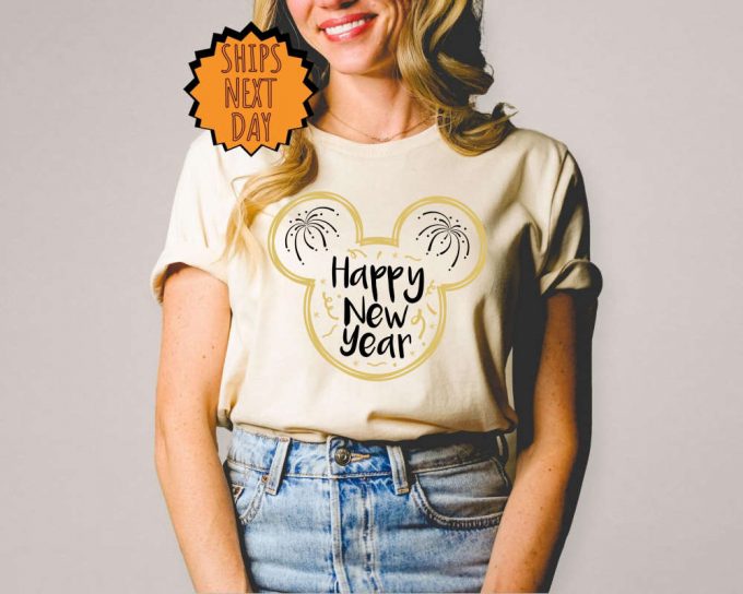 Disney Happy New Year Shirt, Mickey And Minnie New Year Shirt, Disney Travel Trip Shirt, New Year Disney Vocation, Family Matching Shirt