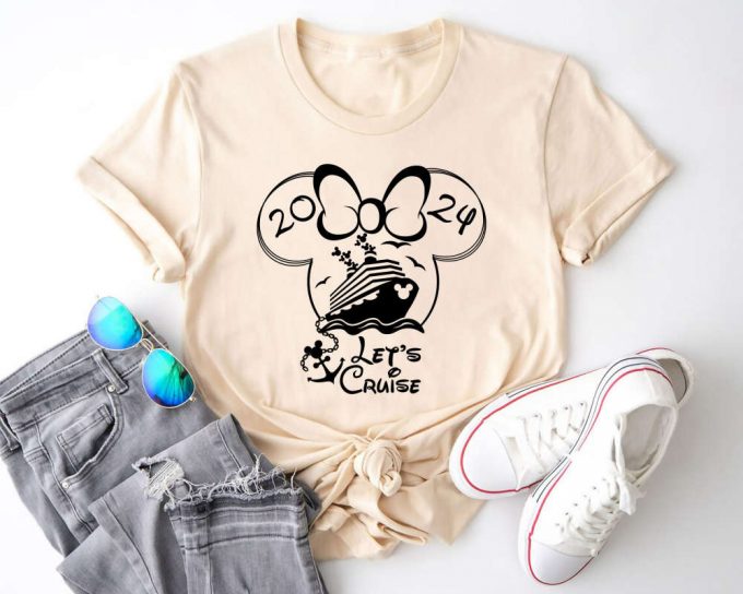 2024 Disney Cruise Family Shirts: Disney Lets Cruise Kids Minnie &Amp; Mickey Matching 3