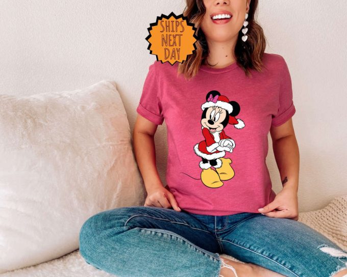 Disney Mickey &Amp; Minnie Couples Christmas Shirt - Vacation &Amp; Xmas Party Apparel 3