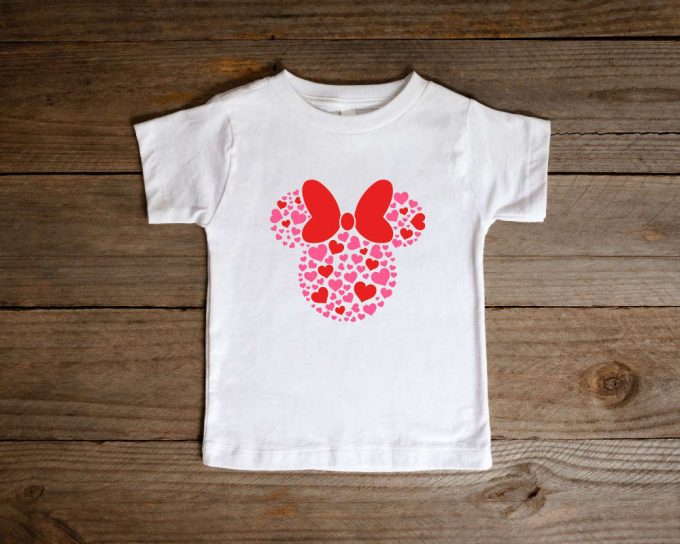 Disney Minnie Heart Shirt: Valentines Day Vacation Mouse Ears Valentine T-Shirt 2