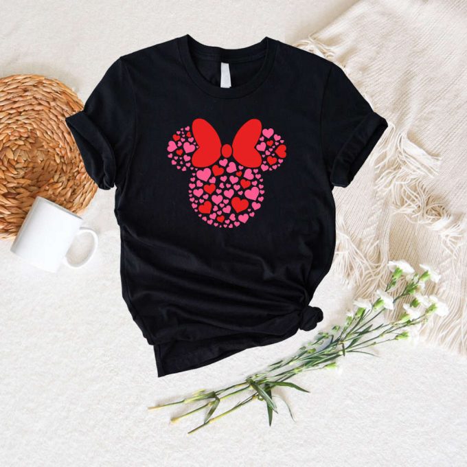 Disney Minnie Heart Shirt: Valentines Day Vacation Mouse Ears Valentine T-Shirt 4