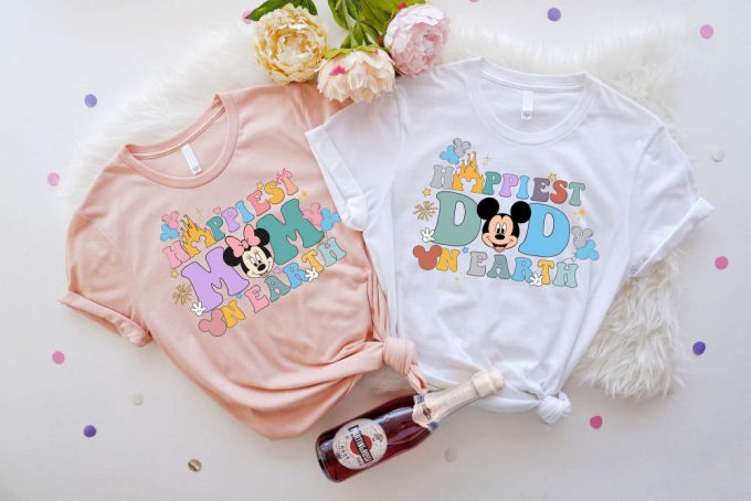 Disney Mom Dad Shirt: Perfect Disney Mommy Daddy Gift - Mickey Dad &Amp; Minnie Mom Shirt 2