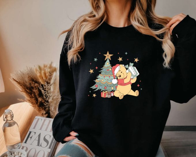 Disney Pooh Bear Christmas Sweater: Festive Xmas Tree Sweatshirt 2