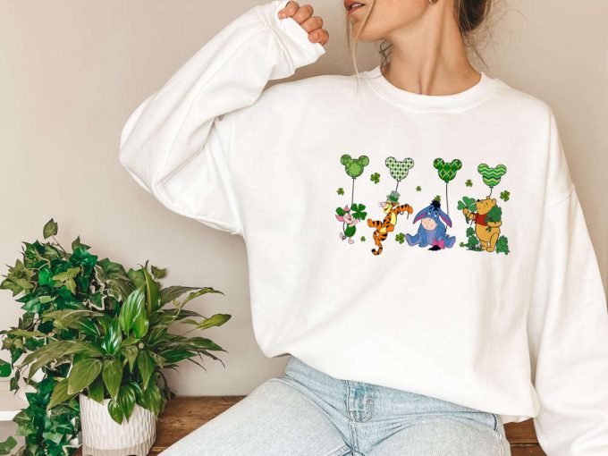 Disney Pooh T-Shirt: Celebrate Saint Patrick S Day With Lucky Vibes! Irish Kids Shirt Retro Cartoon Mickey Mouse – Shop Now!