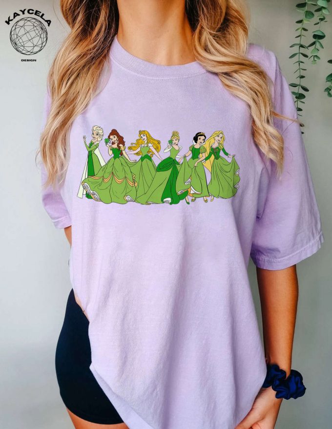 Magical Disney Princess Happy St Patrick’s Day Shirt: Perfect Wdw Disneyland Girl Trip Gift With Shamrock Luck Of The Irish And Shenanigans For The Whole Family 2