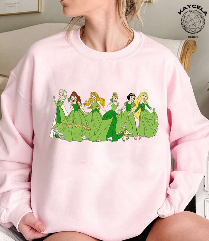 Magical Disney Princess Happy St Patrick’s Day Shirt: Perfect Wdw Disneyland Girl Trip Gift With Shamrock Luck Of The Irish And Shenanigans For The Whole Family 3