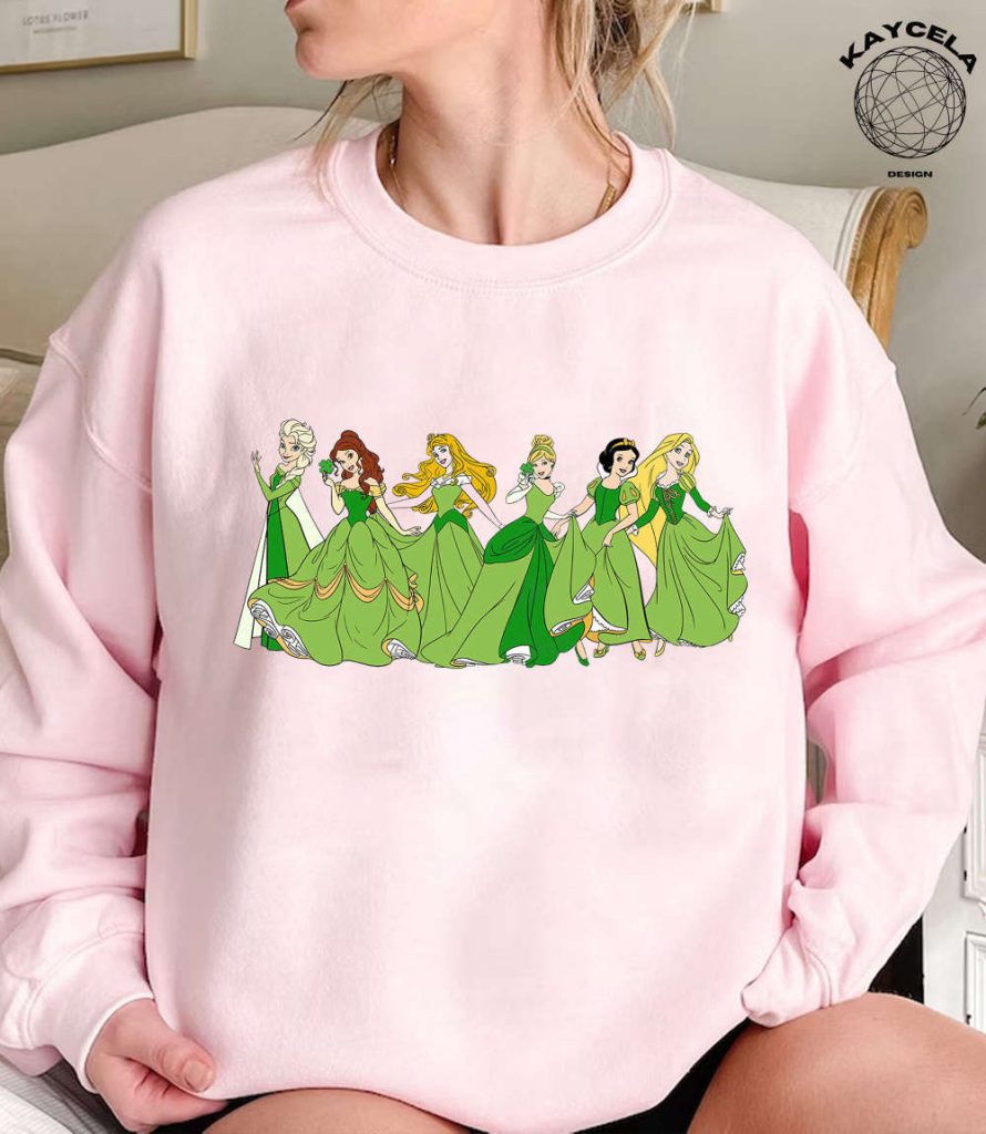 Magical Disney Princess Happy St Patrick’s Day Shirt: Perfect Wdw Disneyland Girl Trip Gift With Shamrock Luck Of The Irish And Shenanigans For The Whole Family 10