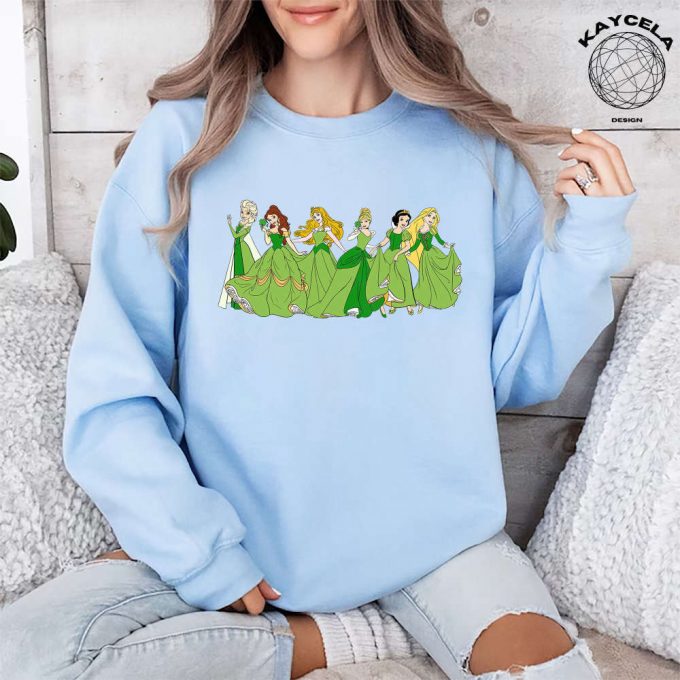 Magical Disney Princess Happy St Patrick’s Day Shirt: Perfect Wdw Disneyland Girl Trip Gift With Shamrock Luck Of The Irish And Shenanigans For The Whole Family 5