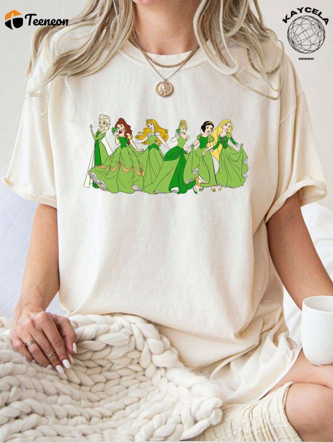 Magical Disney Princess Happy St Patrick’s Day Shirt: Perfect Wdw Disneyland Girl Trip Gift With Shamrock Luck Of The Irish And Shenanigans For The Whole Family 1