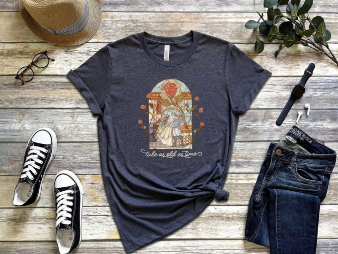 Disney Belle Sweatshirt – Tale As Old As Time Beauty And The Beast T-Shirt Retro Princess Shirt 3