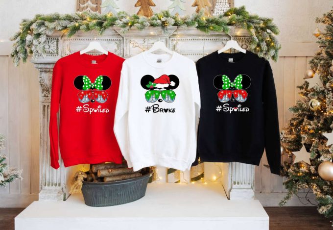 Disney T-Shirt, Christmas Shirts, Broke And Spoiled Shirt, Mickey Mouse Shirt, Minnie Mouse Shirt, Santa Shirt, Couple Shirt, Vacation Shirt