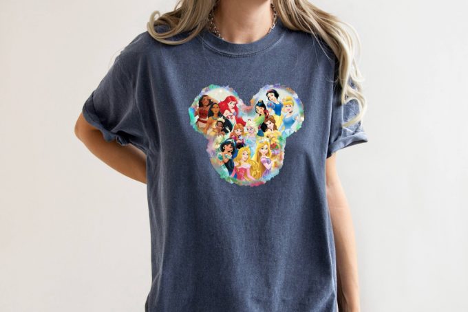 Disney T-Shirt, Retro Princesses Shirt, Comfort Colors, Retro Cartoon Shirt, Birthday Girl Shirt, Disney Princesses, Mickey Mouse Shirt 9