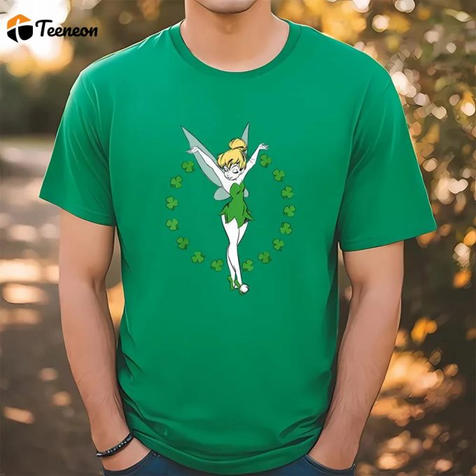 Magical Tinker Bell St Patrick S Day T-Shirt With Shamrocks - Disney Collection 1