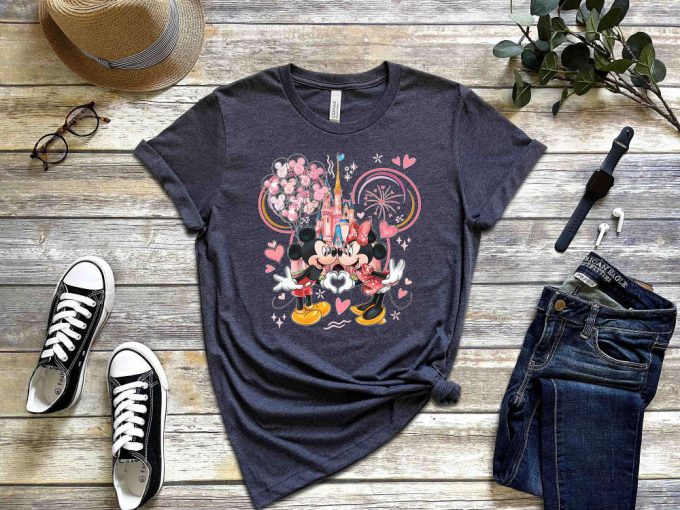 Disney Valentine Shirts, Cute Couple Shirt, Mickey And Minnie, Love Shirt, Disney Couple Gifts, Cartoon Shirt, Heart Shirt, Valentines Day 2
