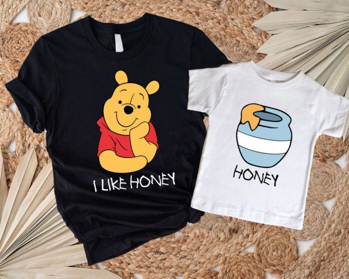 Disney Winnie The Pooh Couple Shirt: Cute Honey Design Perfect For Disney Fans And Couples 2