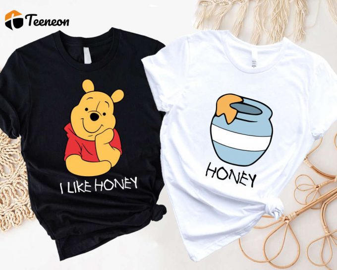 Disney Winnie The Pooh Couple Shirt: Cute Honey Design Perfect For Disney Fans And Couples 1