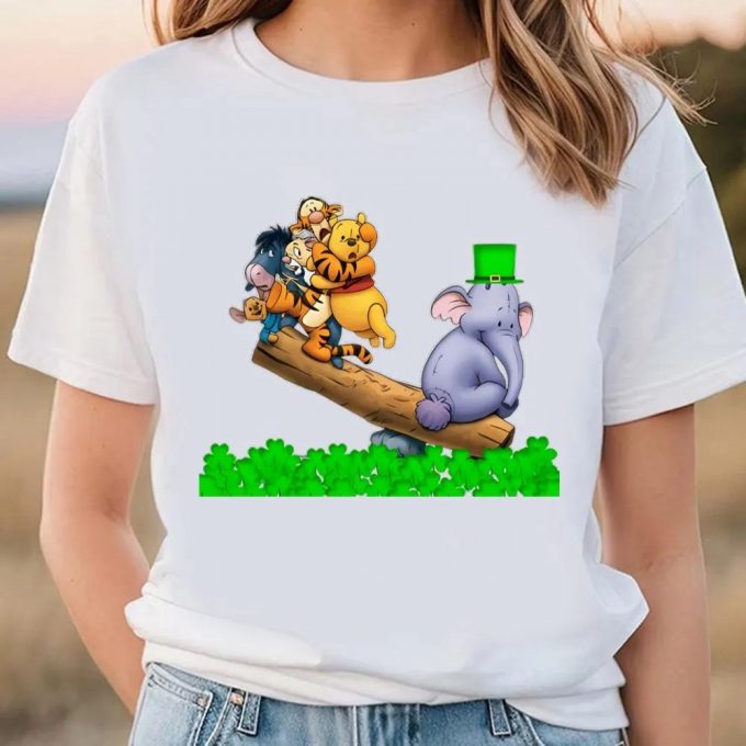 Disney Winnie The Pooh St Patrick’s Day T-Shirt - A Joyful Celebration! 2