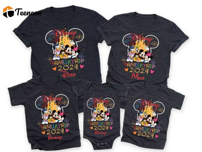 Disneyland Family Trip 2024 T-Shirt Custom Family Shirt For Disneyworld Vacation 1