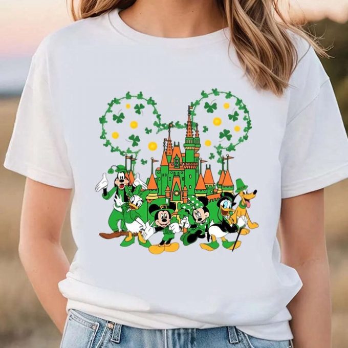 Disneyland St Patricks Day Shamrock T-Shirt: Celebrate With Magical Disney Charm! 2