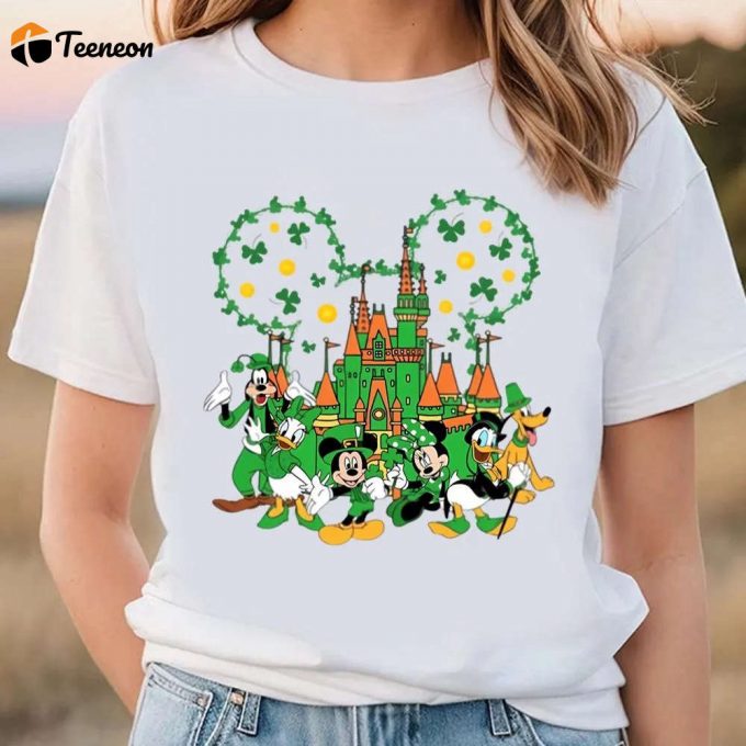 Disneyland St Patricks Day Shamrock T-Shirt: Celebrate With Magical Disney Charm! 1