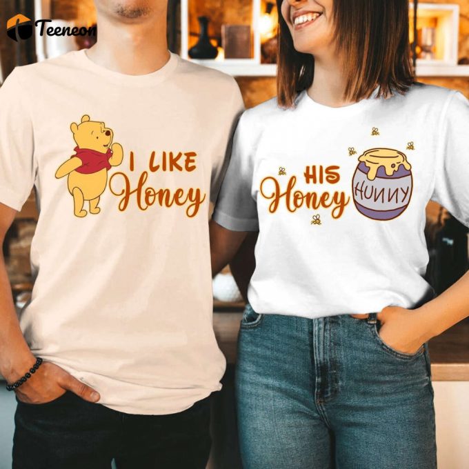 Disneyland Winnie The Pooh Couple Shirt Cute &Amp;Amp; Comfy Honey Bear Shirt 1
