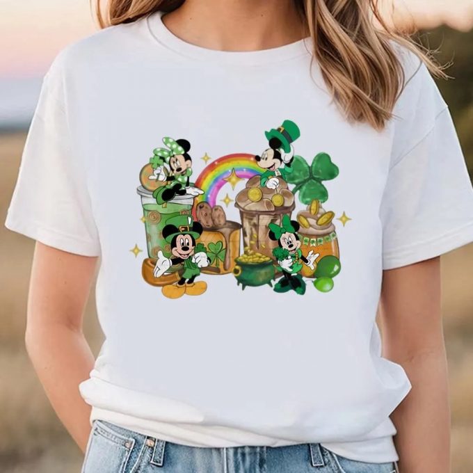 Disney St Patrick S Day T-Shirt: Green Mickey Lucky Shamrock - Celebrate With Style! 2