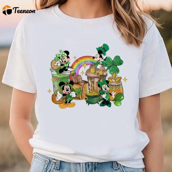 Disney St Patrick S Day T-Shirt: Green Mickey Lucky Shamrock - Celebrate With Style! 1